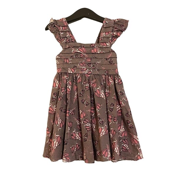 Maria Bonita Extra Size 2 Toddler Girls Brown & Pink Sleeveless Dress #D-5-34-10 - Picture 1 of 12
